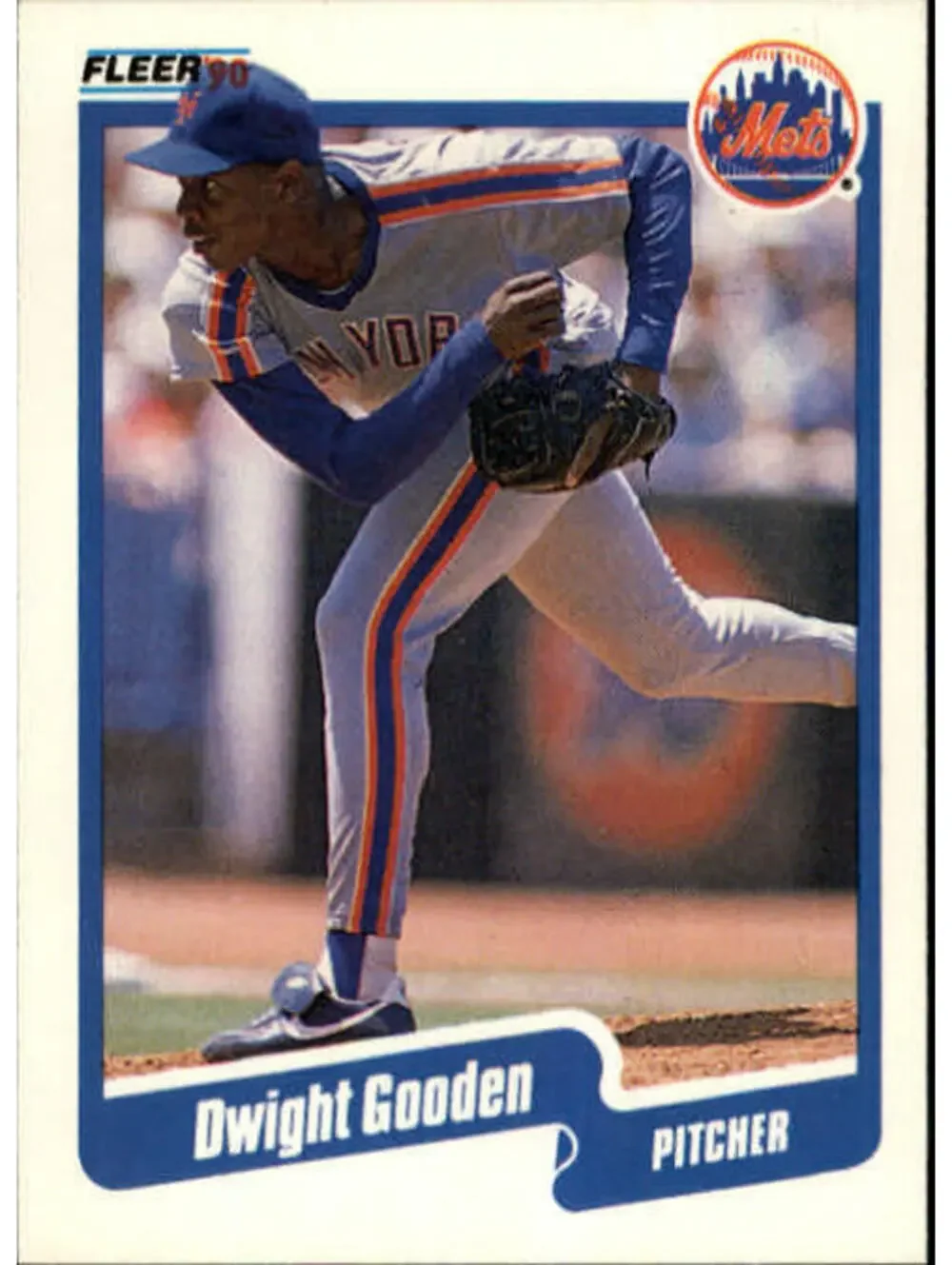 1990 Dwight Gooden Fleer Baseball Card #204